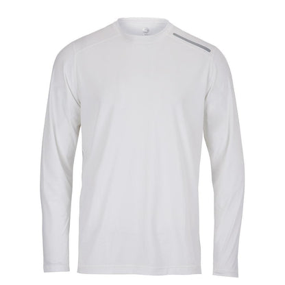 Men`s Jet Tee Long Sleeve Tennis Top TRAINING BLOQUV WHITE 2XL