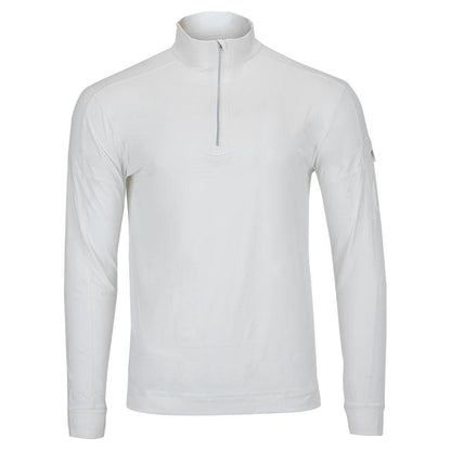 Men`s Mock Zip Tennis Top OUTERWEAR BLOQUV White XL