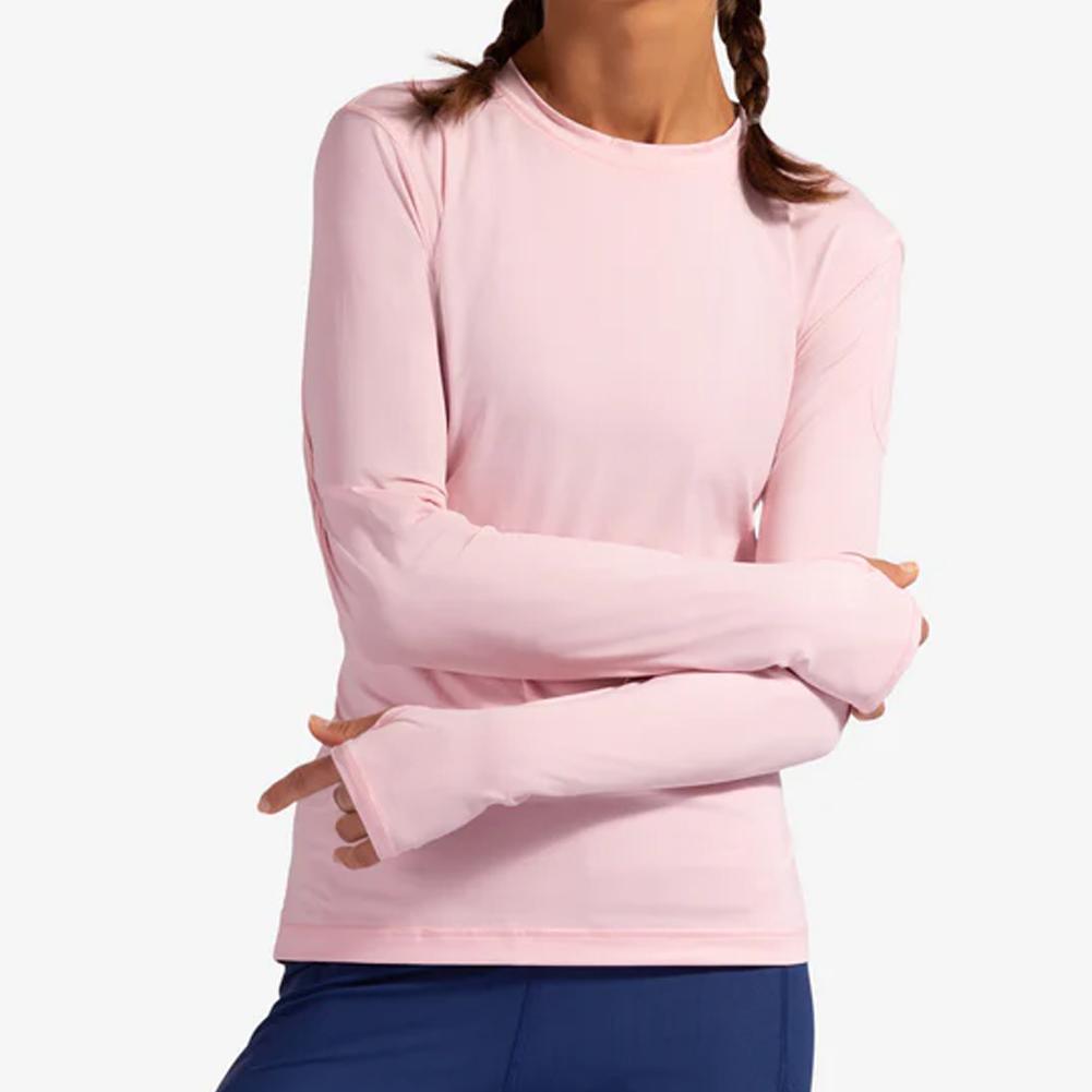 Women`s 24/7 Long Sleeve Tennis Crew WOMENS APPAREL BLOQUV TICKLE_ME_PINK XS