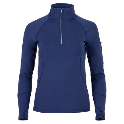Women`s Mock Zip Tennis Top WOMENS APPAREL BLOQUV NAVY XS