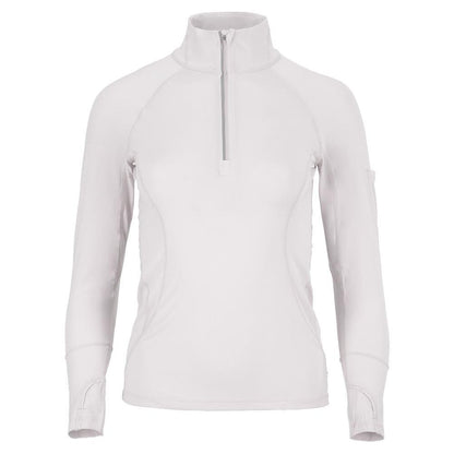 Women`s Mock Zip Tennis Top WOMENS APPAREL BLOQUV WHITE XS