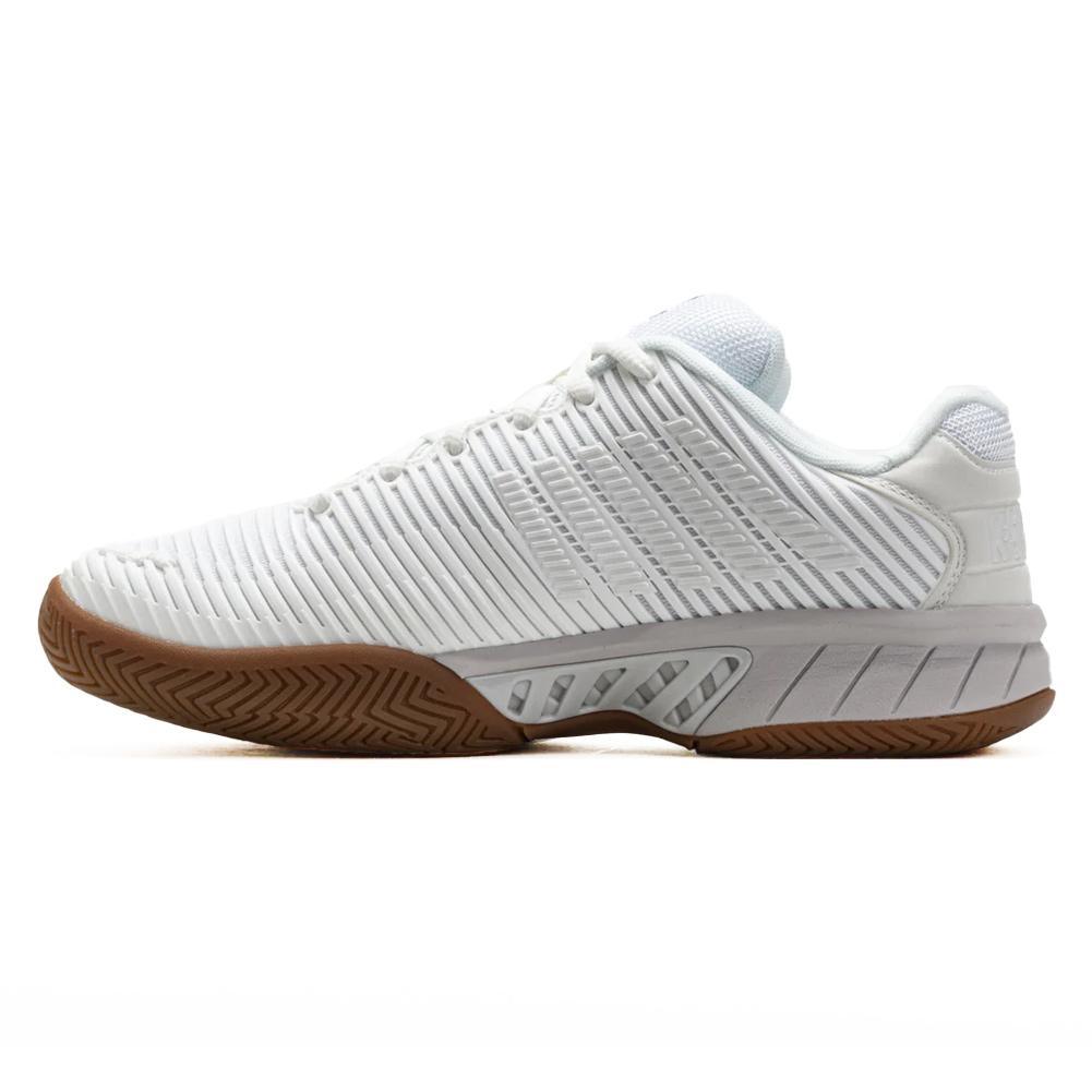 Women's Hypercourt Express 2 Indoor Pickleball Shoes Bright White and Gum Womens Shoes K-SWISS