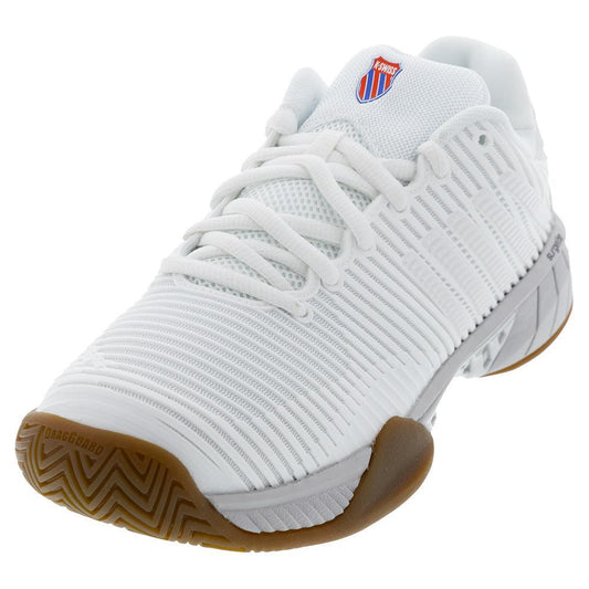 Women's Hypercourt Express 2 Indoor Pickleball Shoes Bright White and Gum Womens Shoes K-SWISS 5