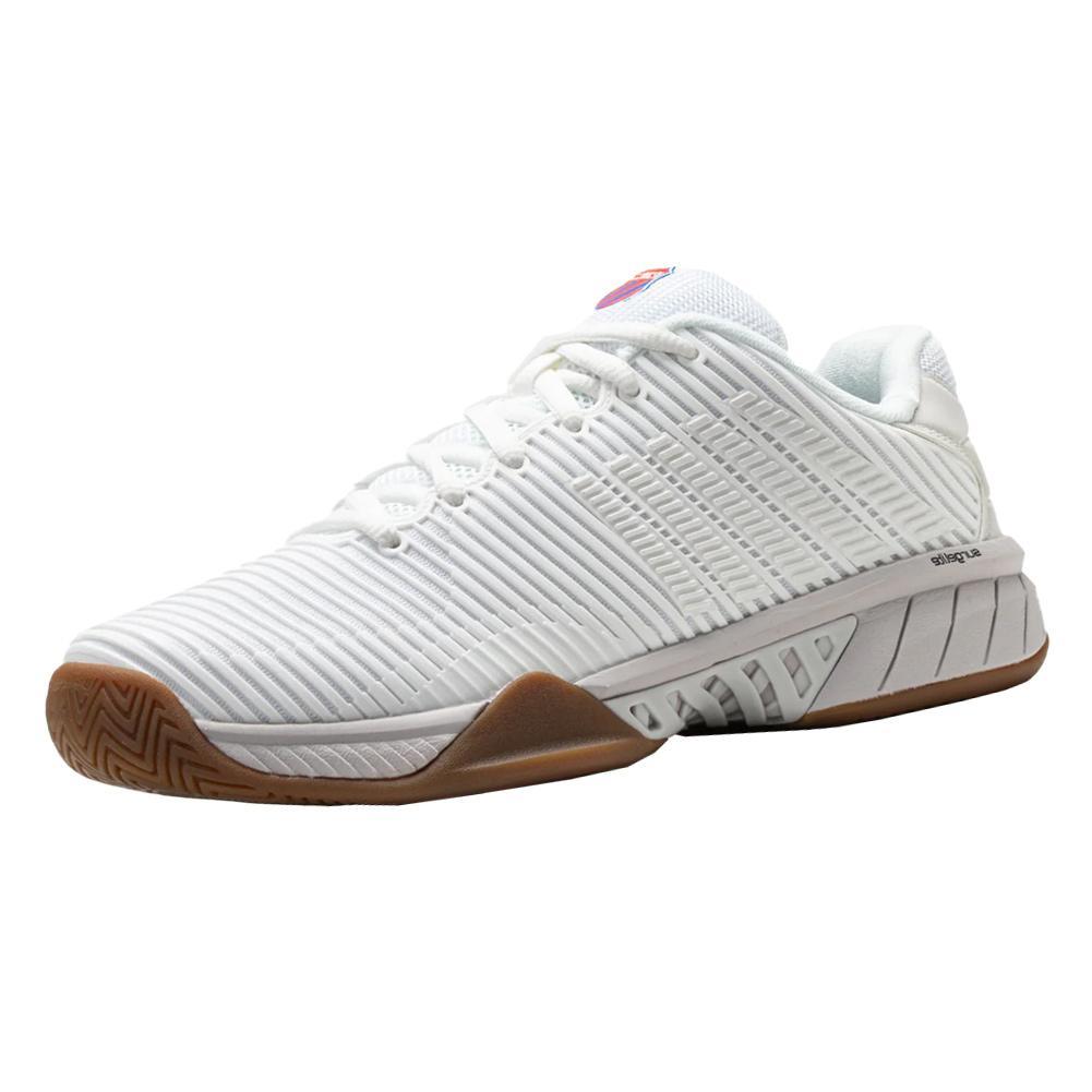 Women's Hypercourt Express 2 Indoor Pickleball Shoes Bright White and Gum Womens Shoes K-SWISS