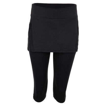 Women`s Tennis Capri Skort WOMENS APPAREL BLOQUV BLACK XS