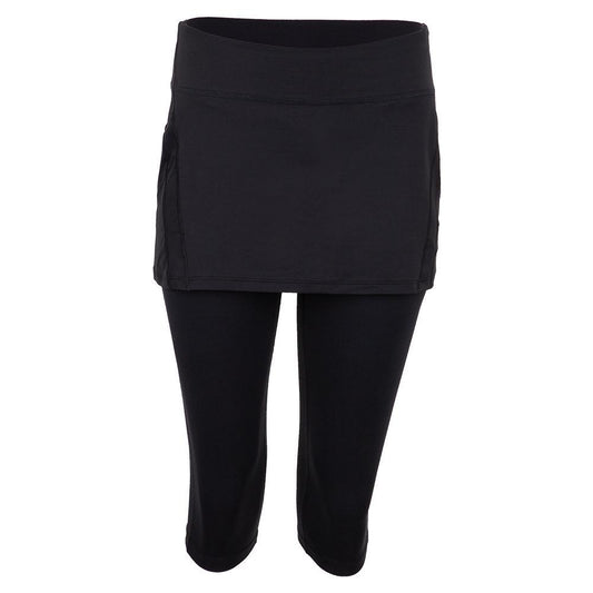 Women`s Tennis Capri Skort WOMENS APPAREL BLOQUV BLACK XS