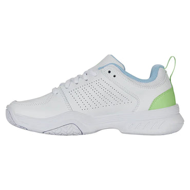 Women`s Court Express 2 Tennis Shoes White and Dutch Canal K-SWISS