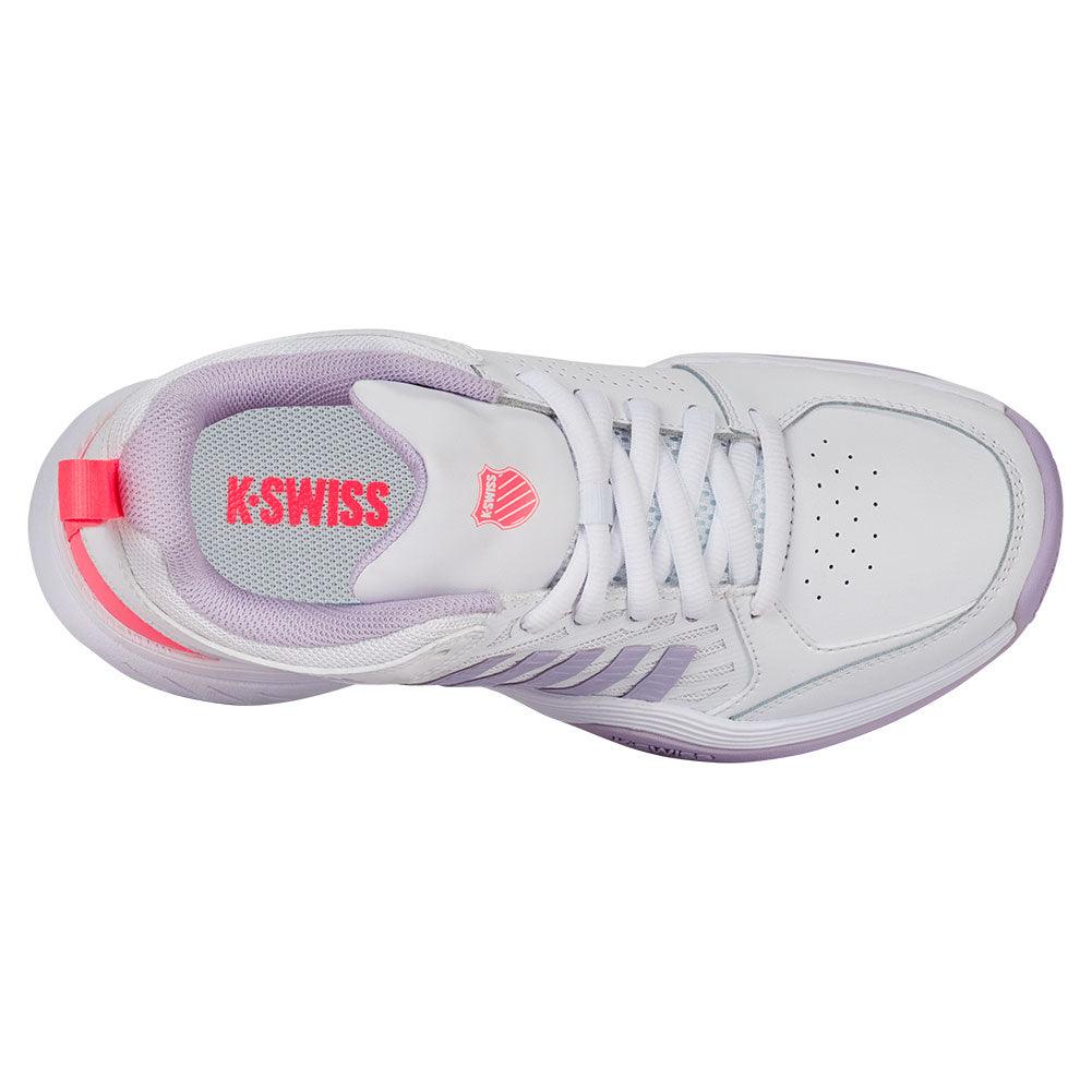 Women`s Court Express 2 Tennis Shoes White and Orchid Petal K-SWISS
