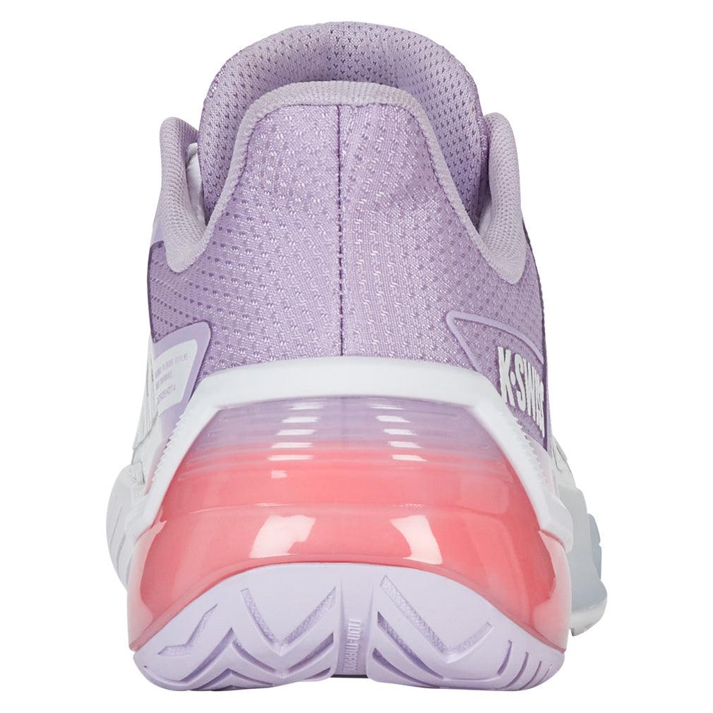Women`s Ultrashot 4 Tennis Shoes White and Orchid Petal K-SWISS