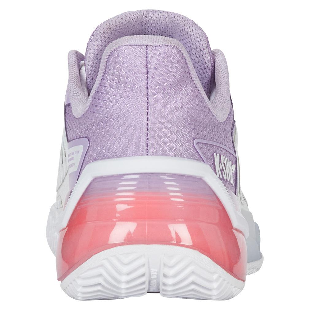 Women`s Ultrashot 4 Clay Tennis Shoes White and Orchid Petal K-SWISS
