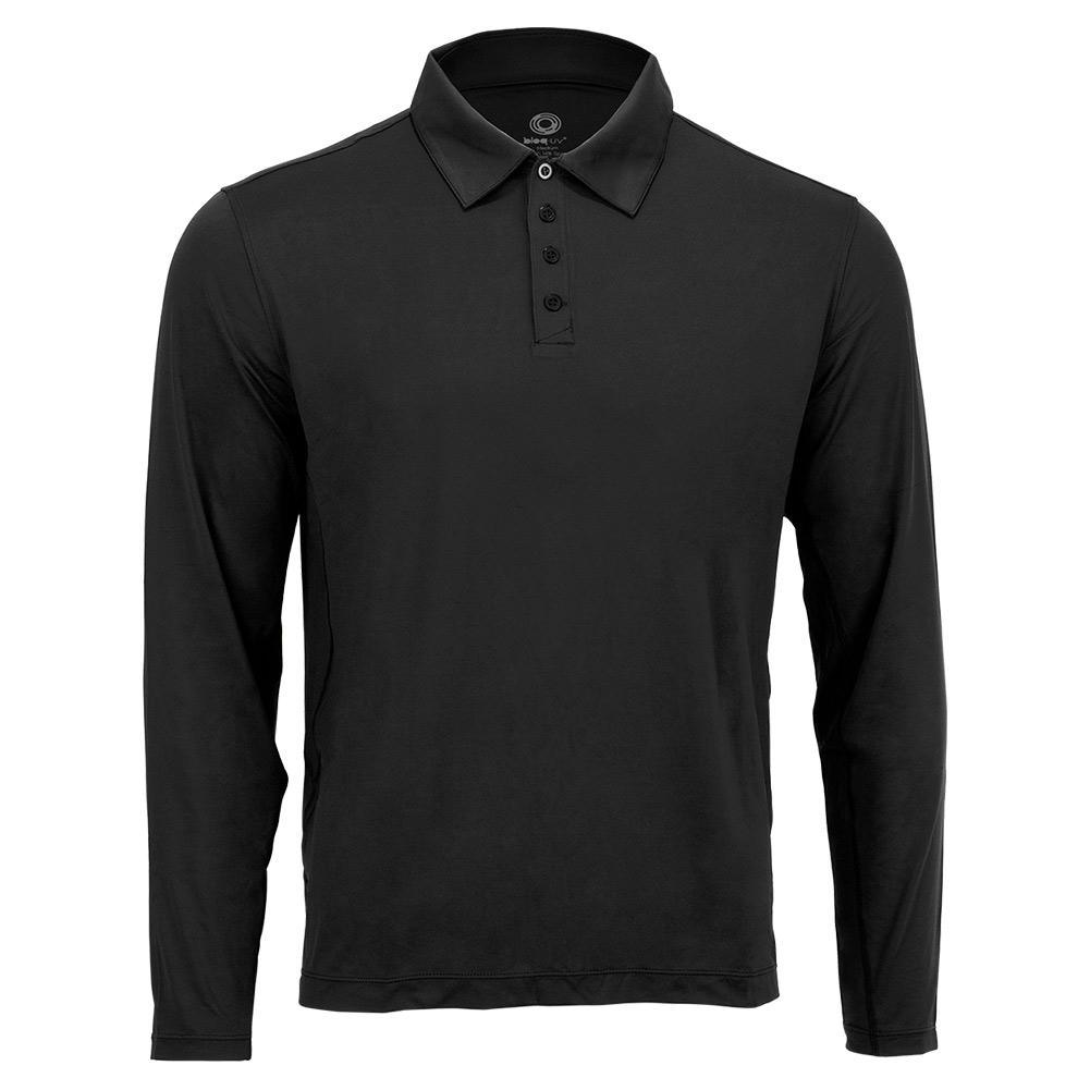 Men`s Long Sleeve Tennis Polo TRAINING BLOQUV BLACK XL