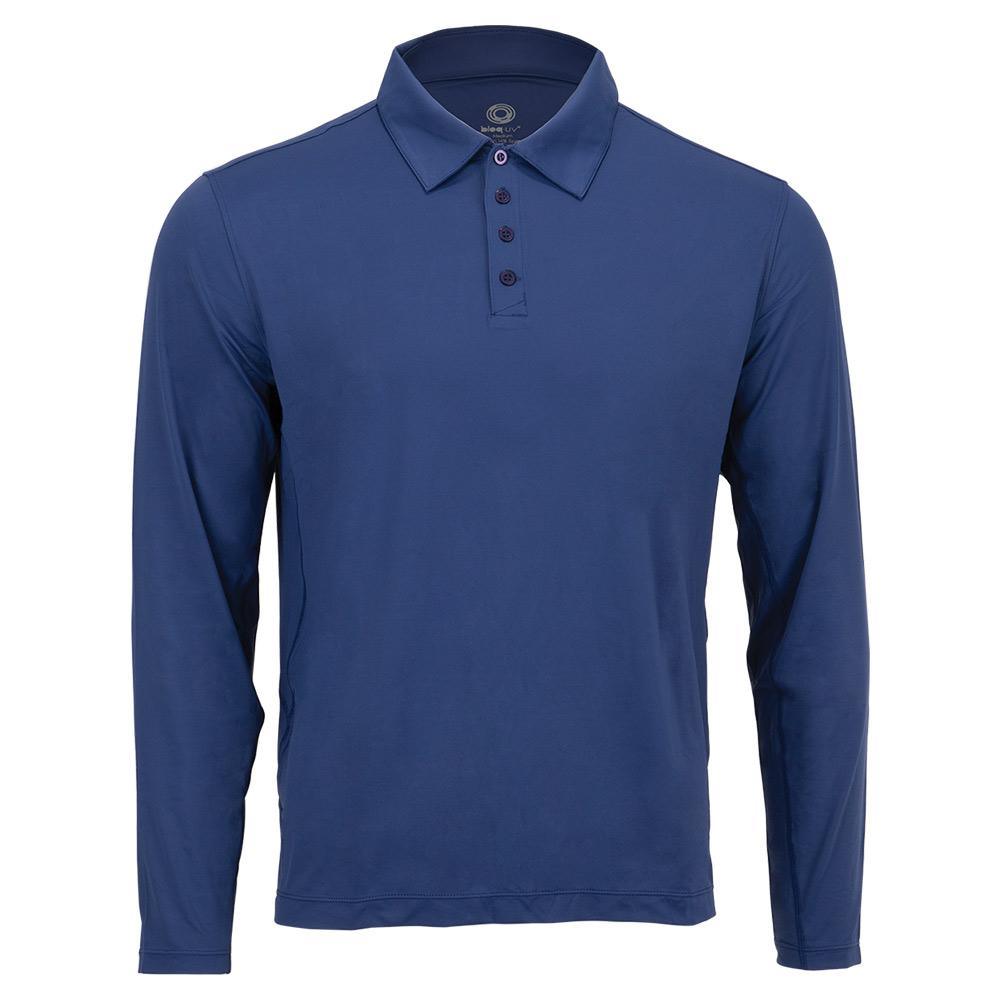 Men`s Long Sleeve Tennis Polo TRAINING BLOQUV NAVY XL