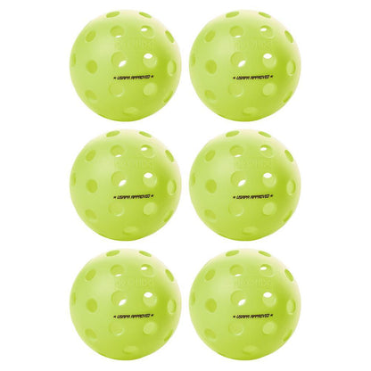Fuse G2 Outdoor Pickleballs Neon 6-Pack Pickleballs ONIX Green