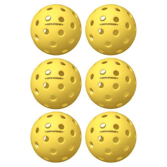 Fuse G2 Outdoor Pickleballs Yellow 6-Pack Pickleballs ONIX Yellow
