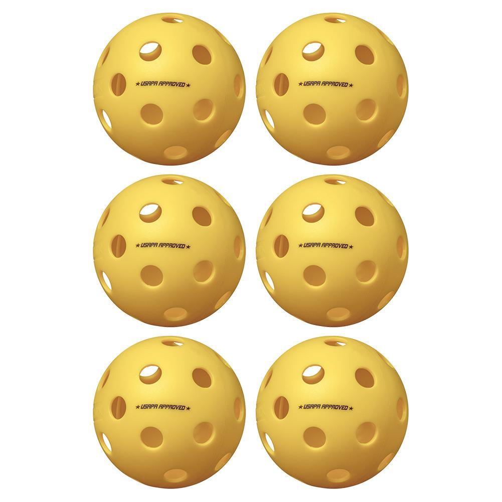 Fuse Indoor Pickleballs Yellow 6-Pack Pickleballs ONIX Yellow