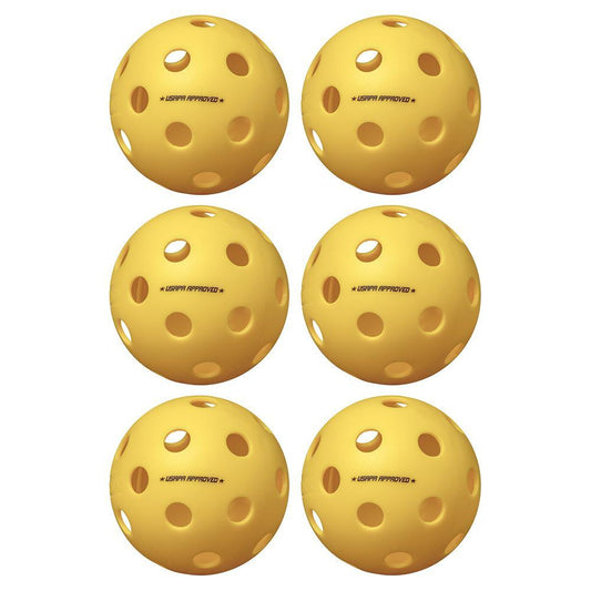 Fuse Indoor Pickleballs Yellow 6-Pack Pickleballs ONIX Yellow