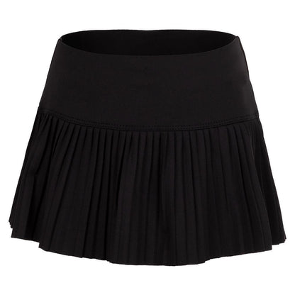 Girls` Pleated Tennis Skort Girls Apparel LUCKY IN LOVE Black 2XS