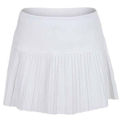 Girls` Pleated Tennis Skort Girls Apparel LUCKY IN LOVE White 2XS