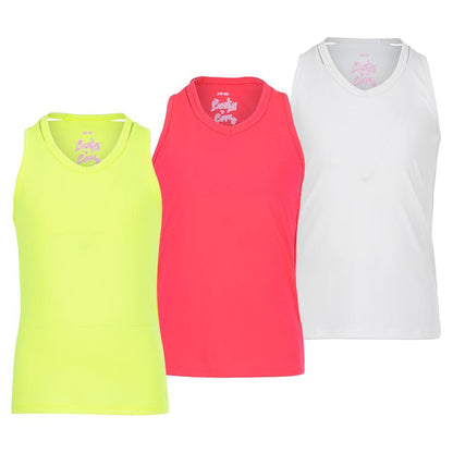 Girls' V-Neck Cutout Tennis Tank Girls Apparel LUCKY IN LOVE