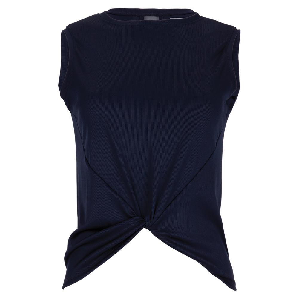 Women's Twist Front Tennis Tank Womens Apparel LUCKY IN LOVE Midnight XS