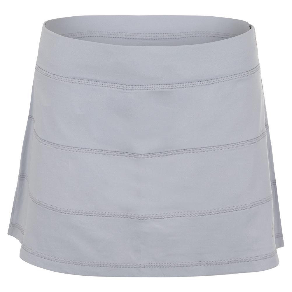 Women's 13 Inch Tennis Skort Womens Apparel SOFIBELLA Grey 2X