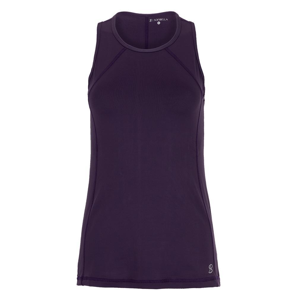 Women's UV Tennis Tank Womens Apparel SOFIBELLA Plum XS