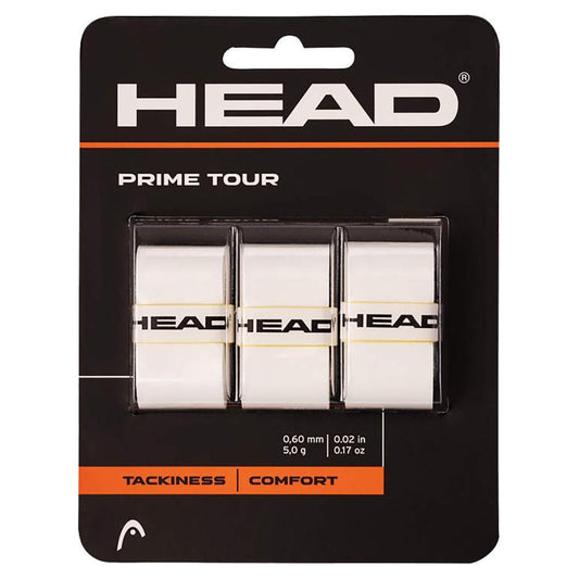 Prime Tour Tennis Overgrip 3-Pack White Shop By Player HEAD White