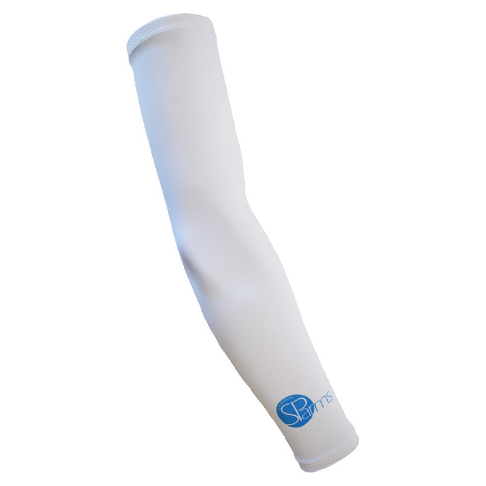 Sun Protection Sleeves Plain Logo Womens Apparel SPARMS White XS