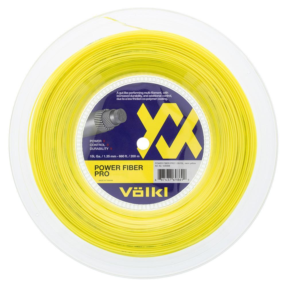 Power Fiber Pro 15L Tennis String Reel Neon Yellow Strings VOLKL Default Title