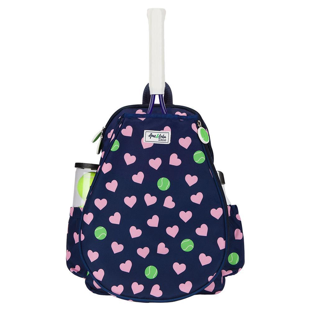 Juniors` Little Love Tennis Backpack Gifts AME AND LULU Hearts ONE_SIZE