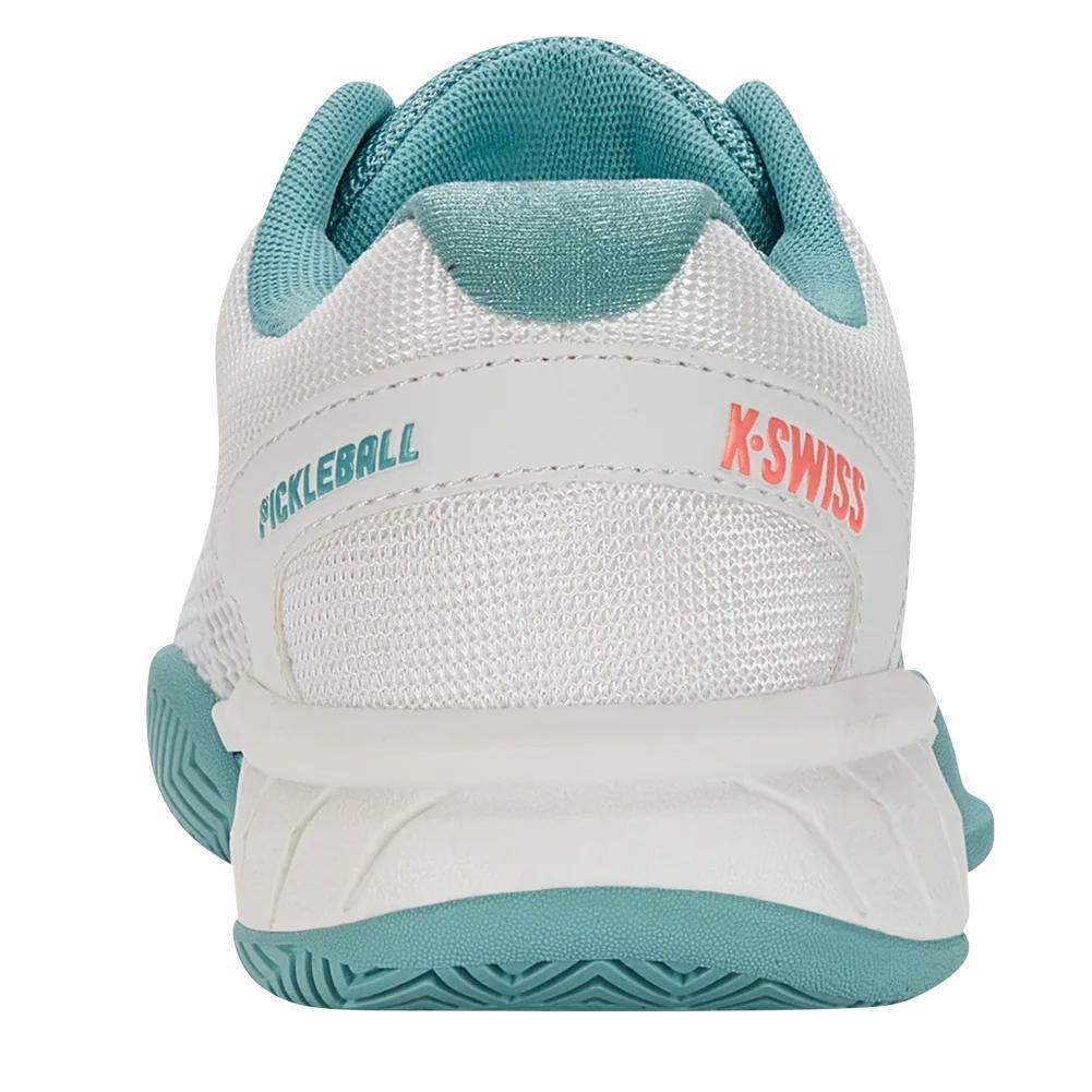Women's Express Light Pickleball Shoes Blanc de Blanc and Nile Blue Womens Shoes K-SWISS