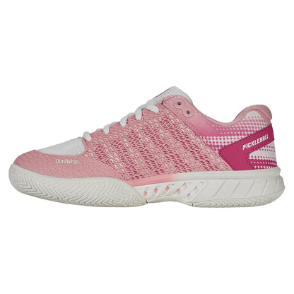 Women`s Express Light Pickleball Shoes Raspberry Sorbet and Cloud Dancer K-SWISS