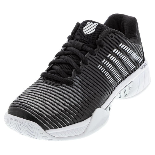 Women's Hypercourt Express 2 Tennis Shoes Black and White Womens Shoes K-SWISS 5