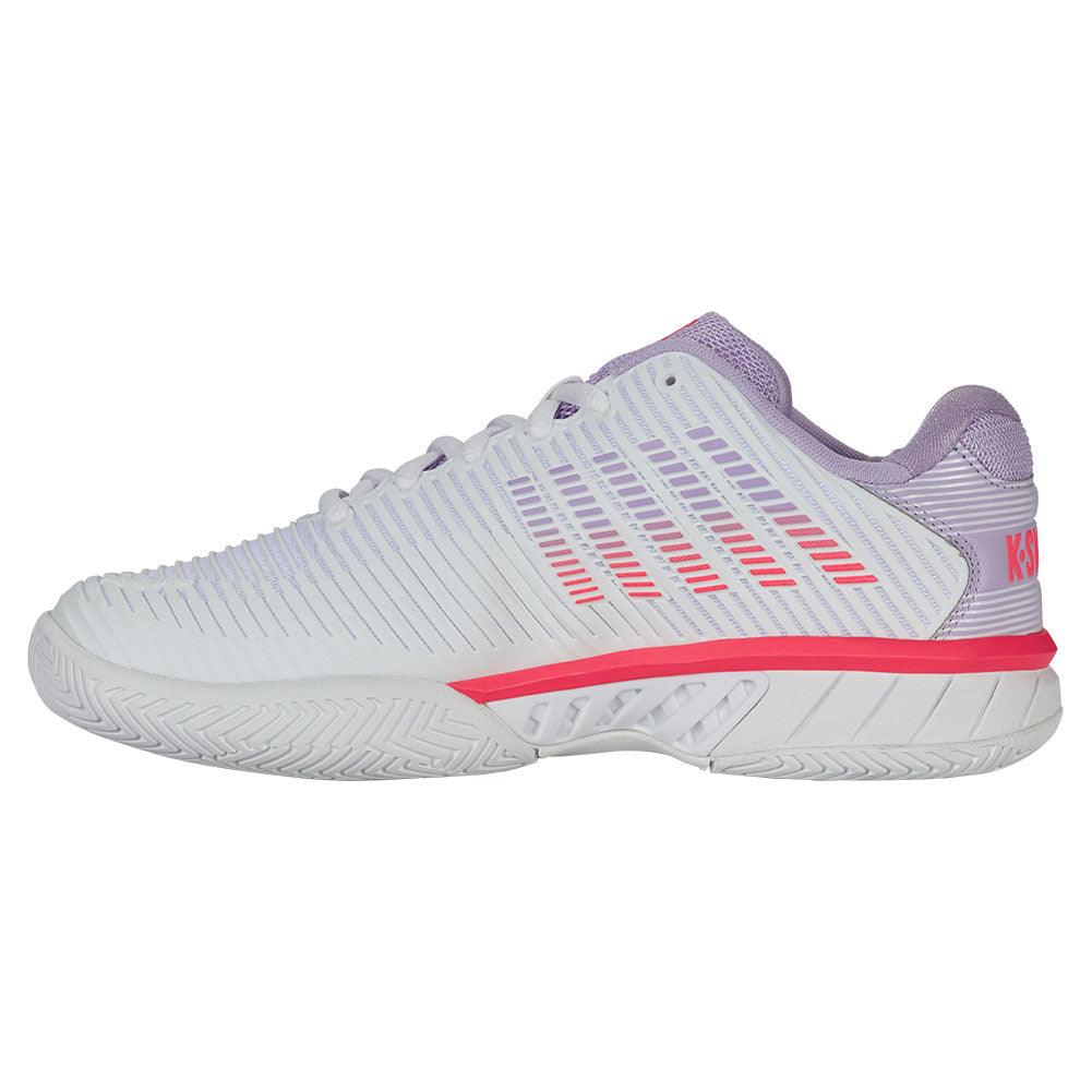 Women`s Hypercourt Express 2 Wide Tennis Shoes White and Orchid Petal K-SWISS