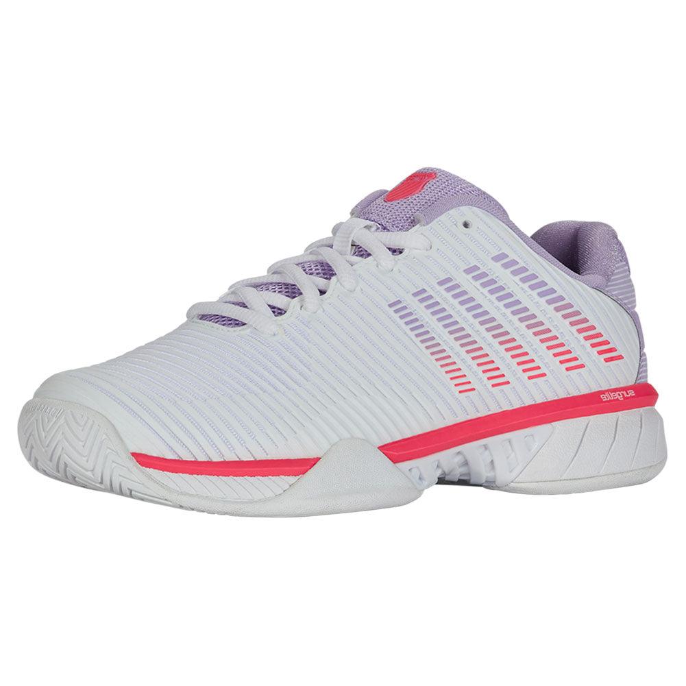 Women`s Hypercourt Express 2 Wide Tennis Shoes White and Orchid Petal K-SWISS