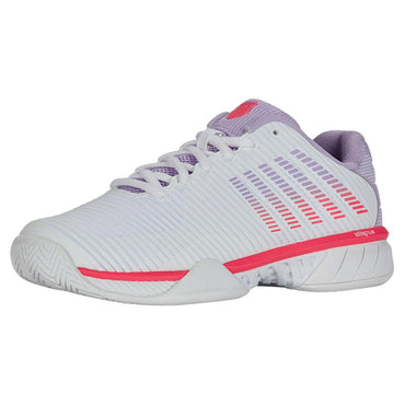 Women`s Hypercourt Express 2 Wide Tennis Shoes White and Orchid Petal K-SWISS