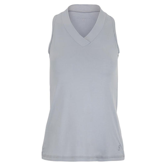 Women's UV Racerback Tennis Tank Stone Womens Apparel SOFIBELLA Tan XS