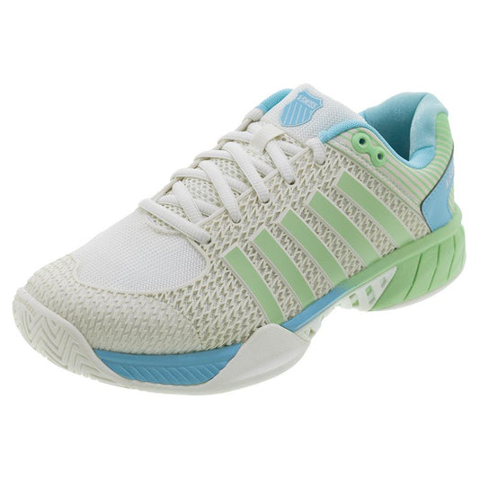 Women`s Express Light Wide Pickleball Shoes Egret and Patina Green K-SWISS 6 Green