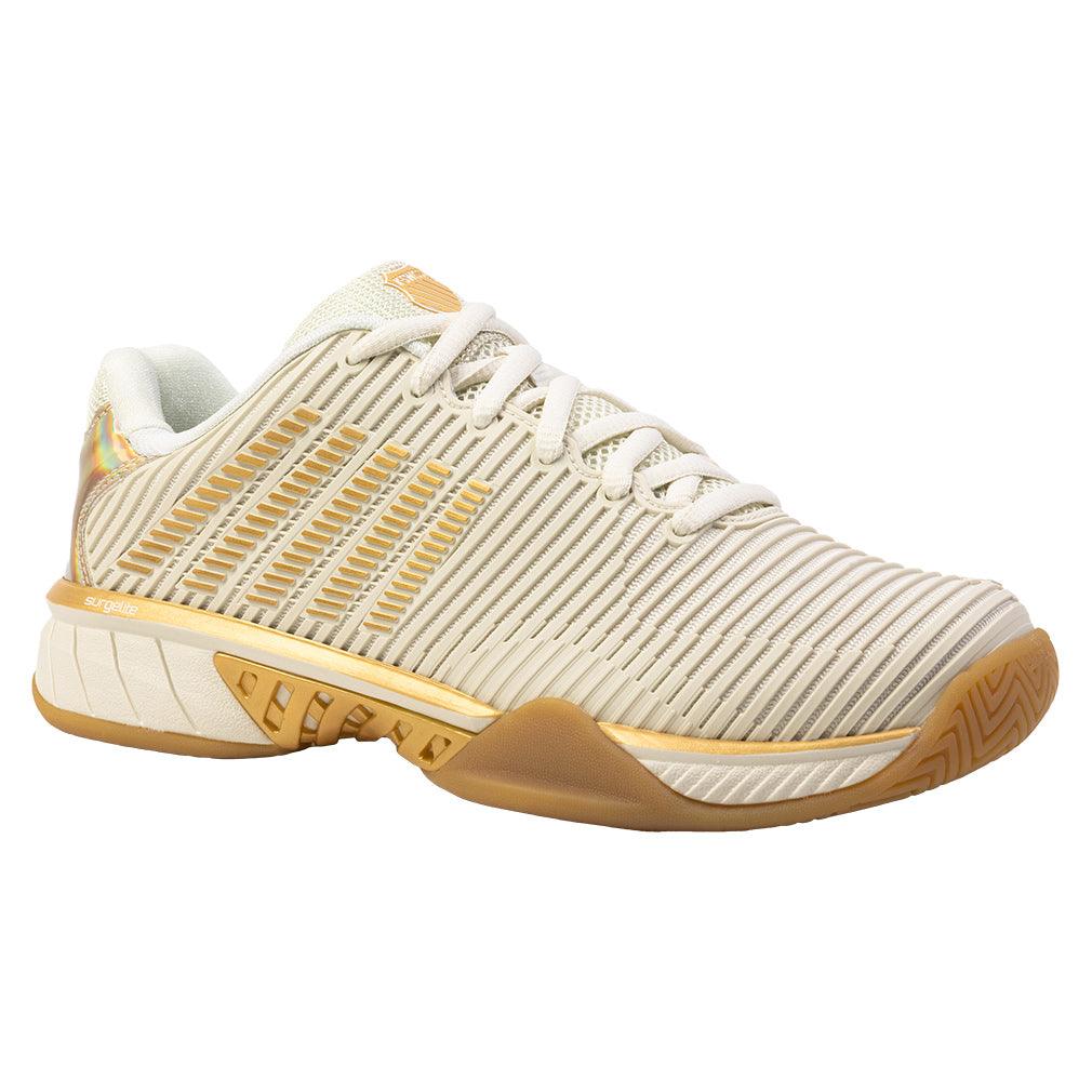 Women`s HyperCourt Express 2 X Lucky N Love Tennis Shoes Bone and Gold K-SWISS