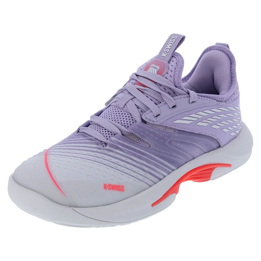 Women`s SpeedTrac Tennis Shoes White and Orchid Petal K-SWISS 5 Purple