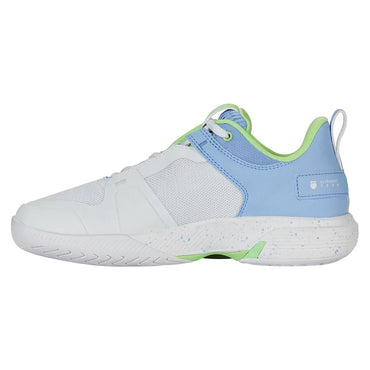 Women`s Ultrashot Team Tennis Shoes White and Dutch Canal K-SWISS