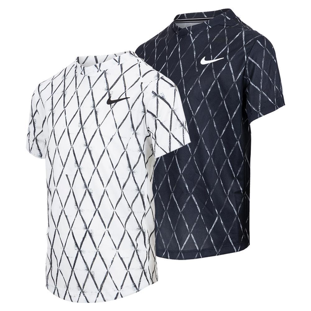 Boys' Court Dri-FIT Victory Printed Tennis Top Last Chance Offers NIKE