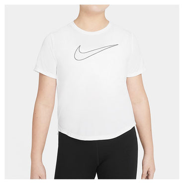 Girls' Dri-FIT One Short-Sleeve Top (Extended Size) Training NIKE Black S