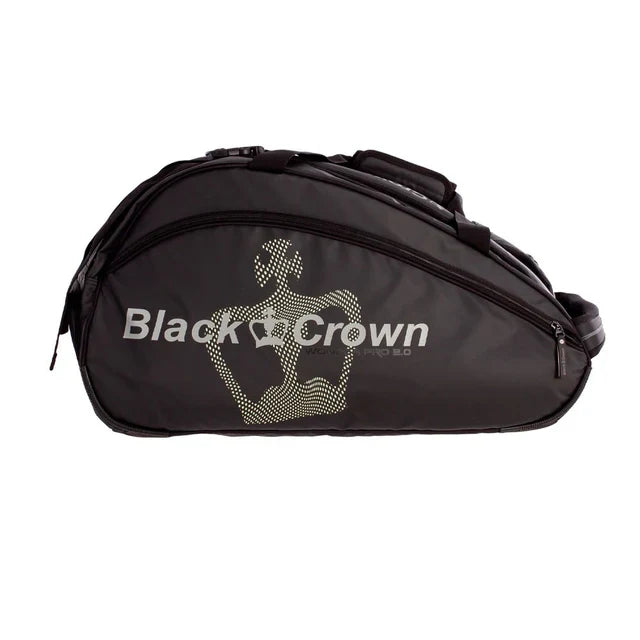 Cargue la imagen en el visor de la galería, BLACK CROWN WONDER PRO 2.0 Black/Yellow Fluor Padel Bag
