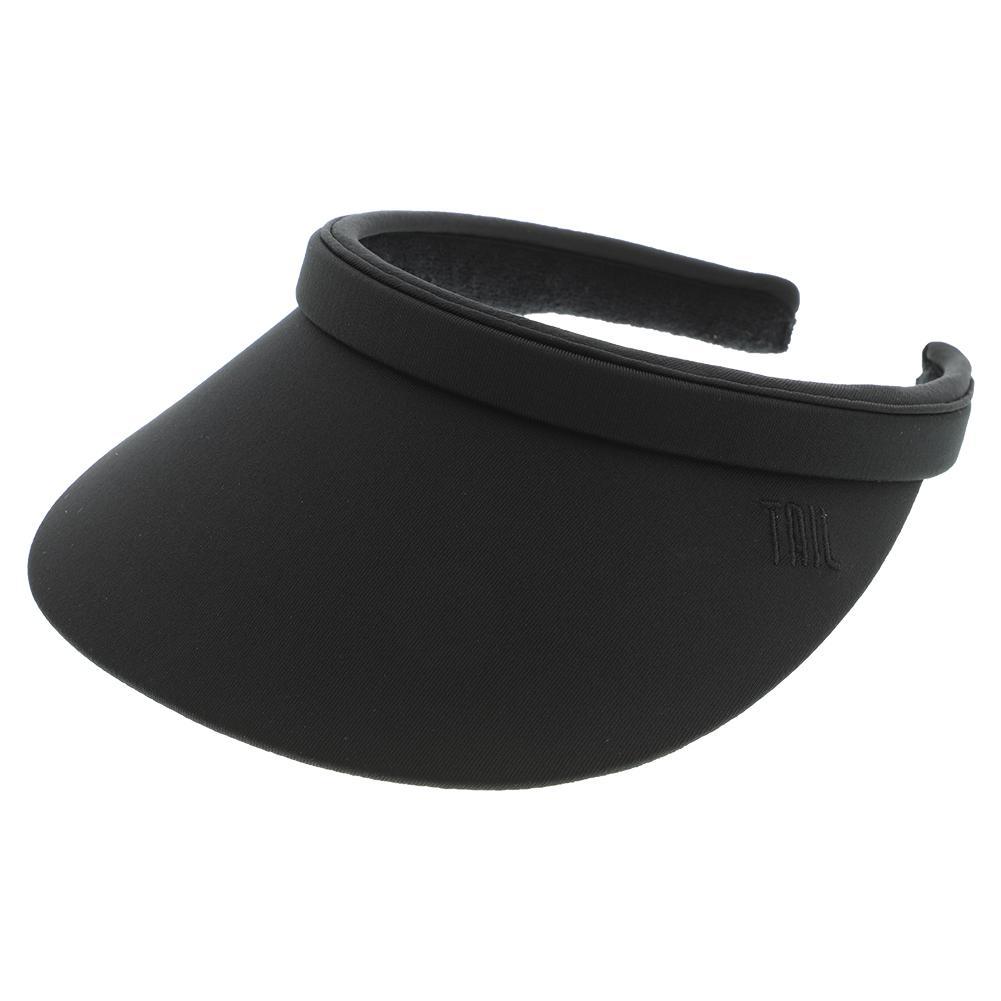 Women`s Samantha Tennis Visor Womens Apparel TAIL Black ONE_SIZE