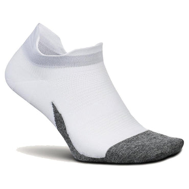 Elite Ultra Light No Show Tab Socks Socks FEETURES White S