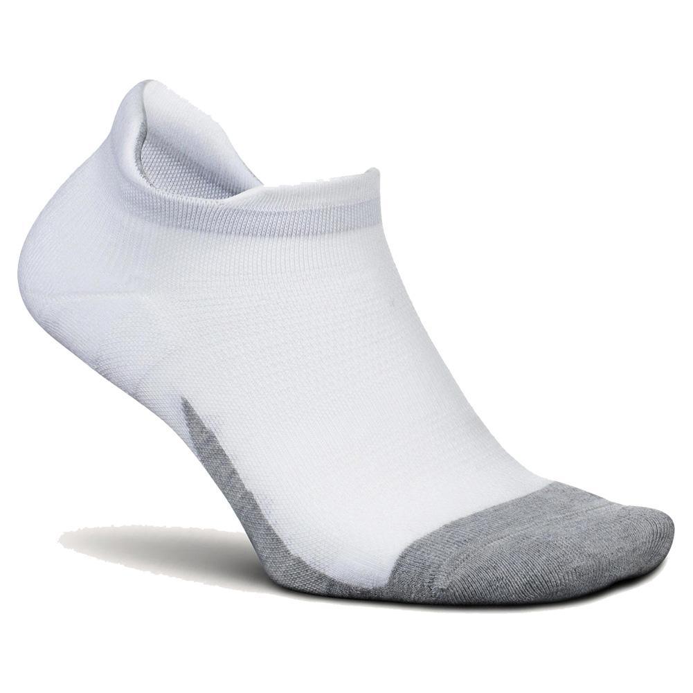 Elite Max Cushion No Show Tab Socks Socks FEETURES White S