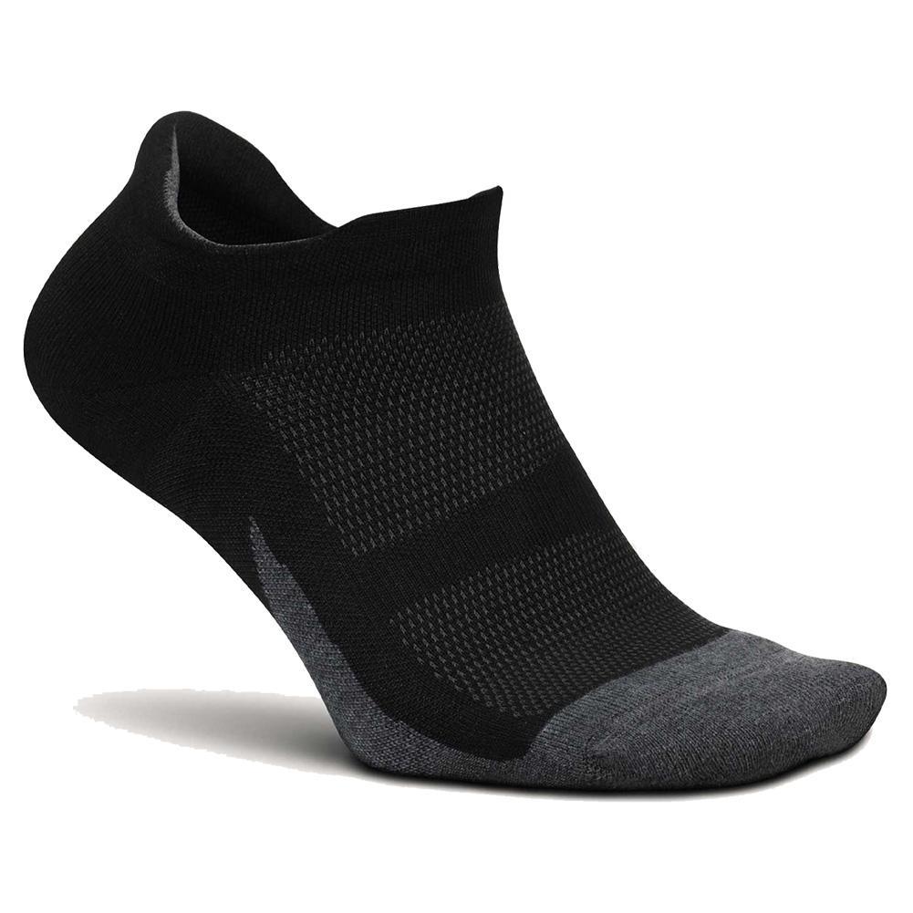 Elite Max Cushion No Show Tab Socks Socks FEETURES Black S