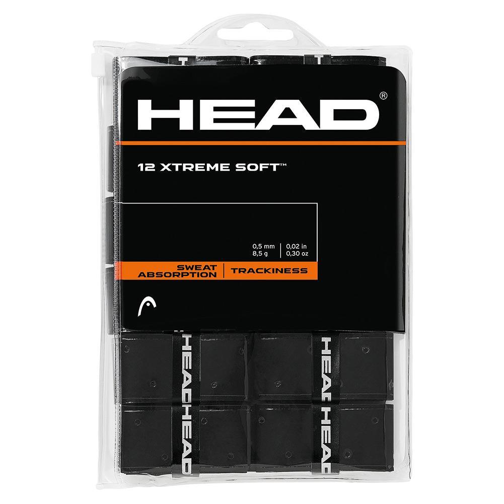 12 Xtreme Soft Tennis Overgrip Black Holiday Gifts HEAD Black