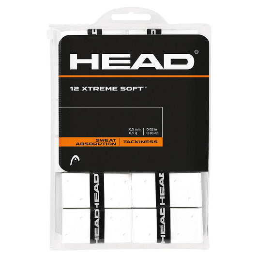 12 Xtreme Soft Tennis Overgrip White Shop By Player HEAD Default Title